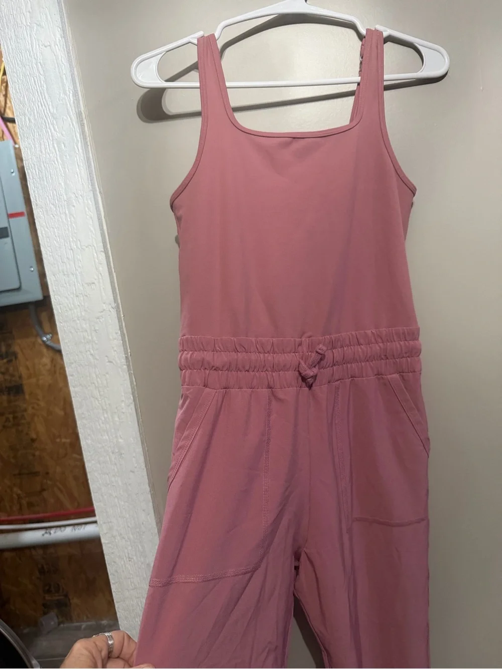 abercrombie kids Dusty Rose Sleeveless One-Piece Jumpsuit